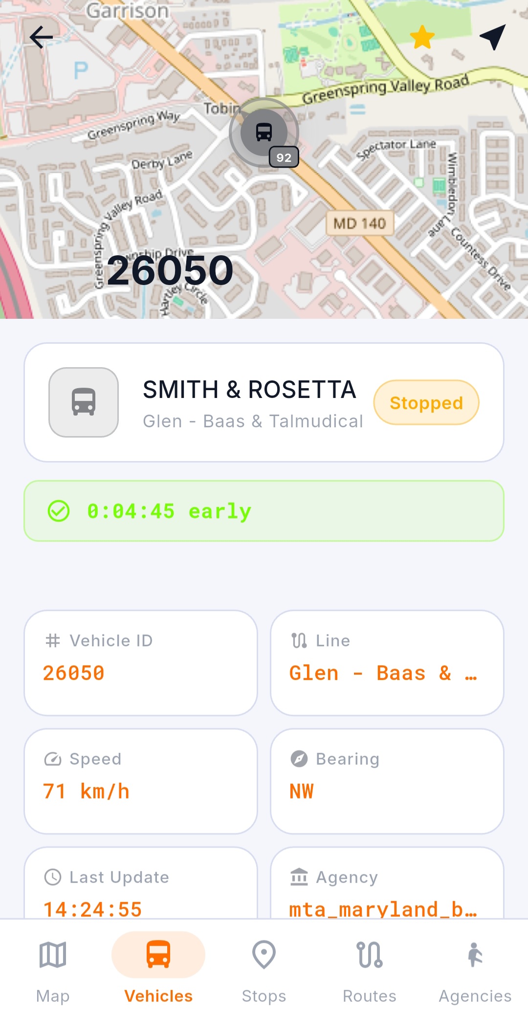Vehicle screen
